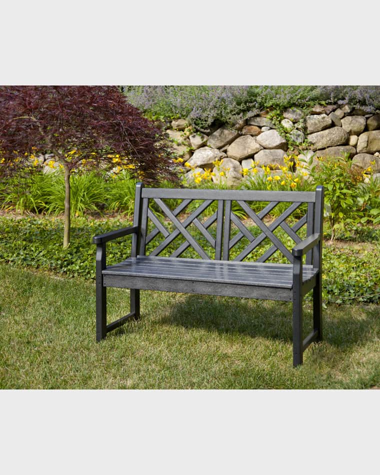 POLYWOOD Chippendale 48" Outdoor Bench