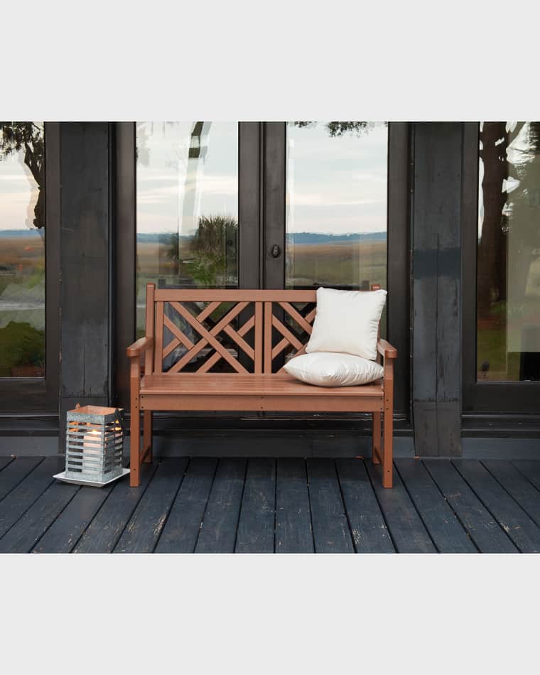 POLYWOOD Chippendale 48" Outdoor Bench