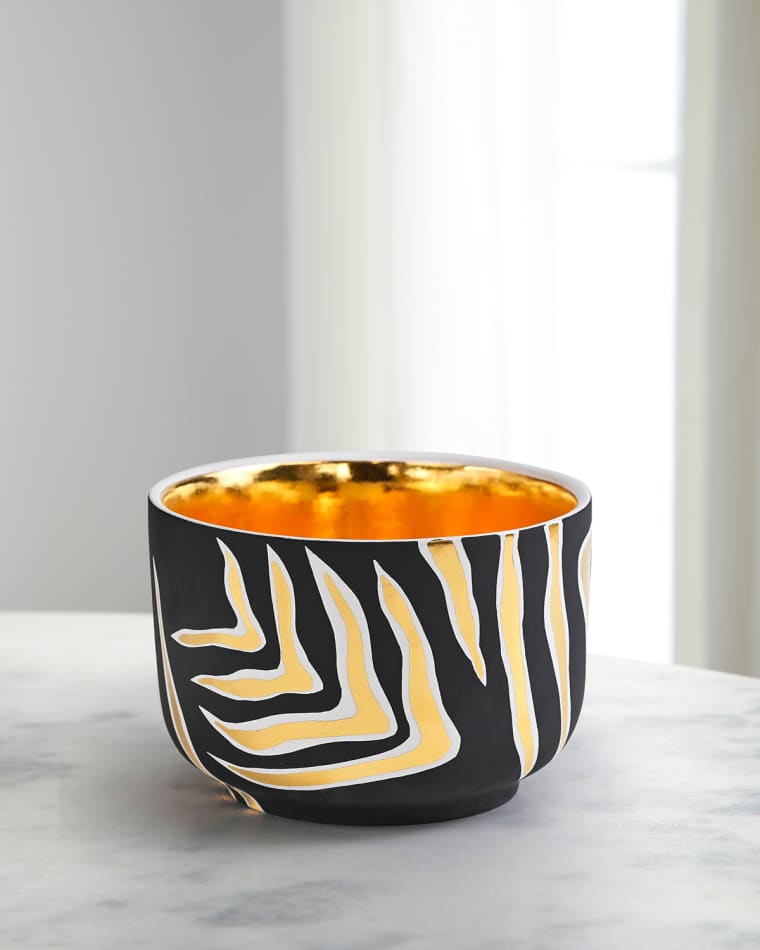 Waylande Gregory Tiger Striped Chubby Bowl
