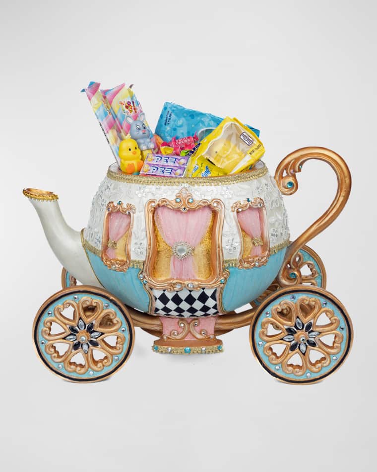 Katherine's Collection Teapot Carriage Candy Bowl