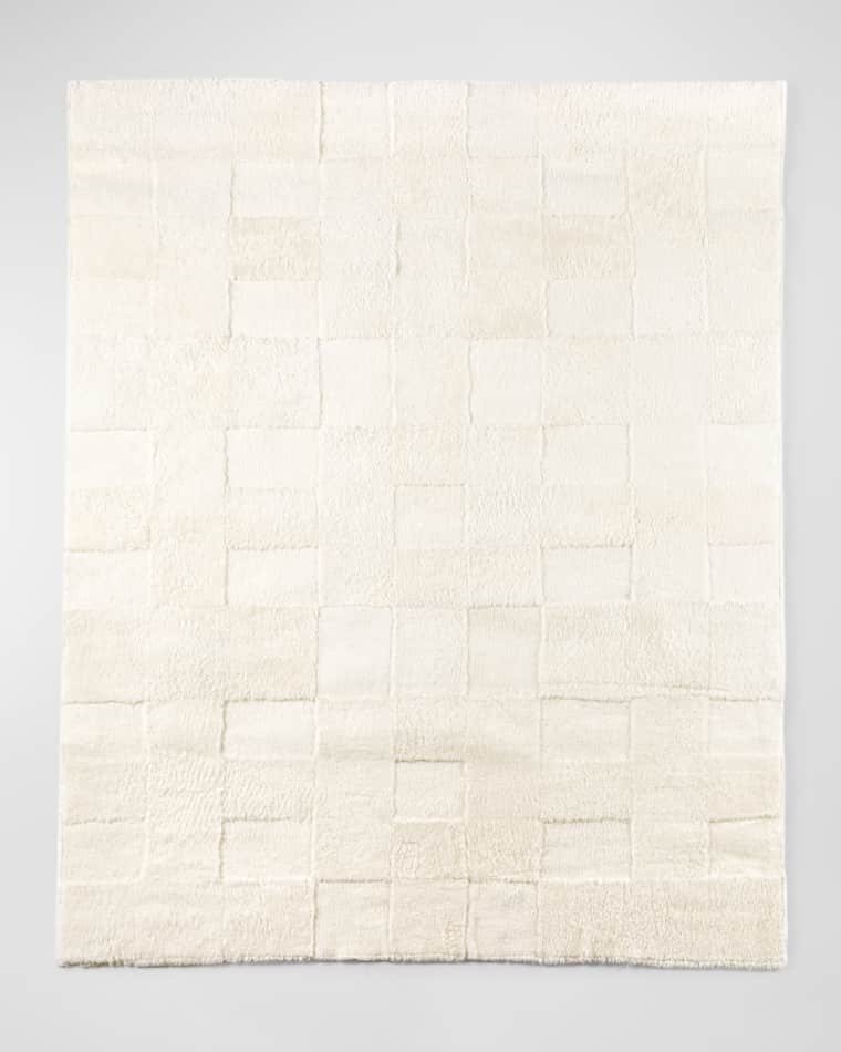 Four Hands Patchwork Shearling Rug, 8' x 10'