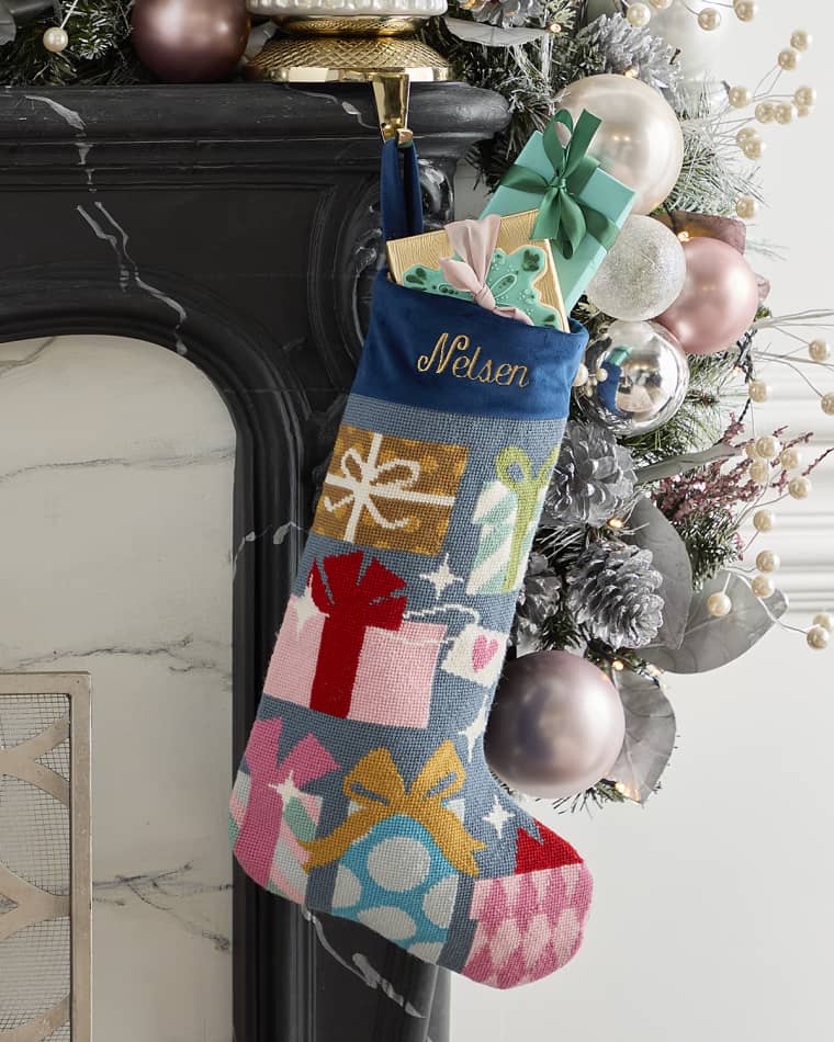 Bauble Stockings x Sainty Nelsen "From, Our Family" Christmas Stocking, Personalized