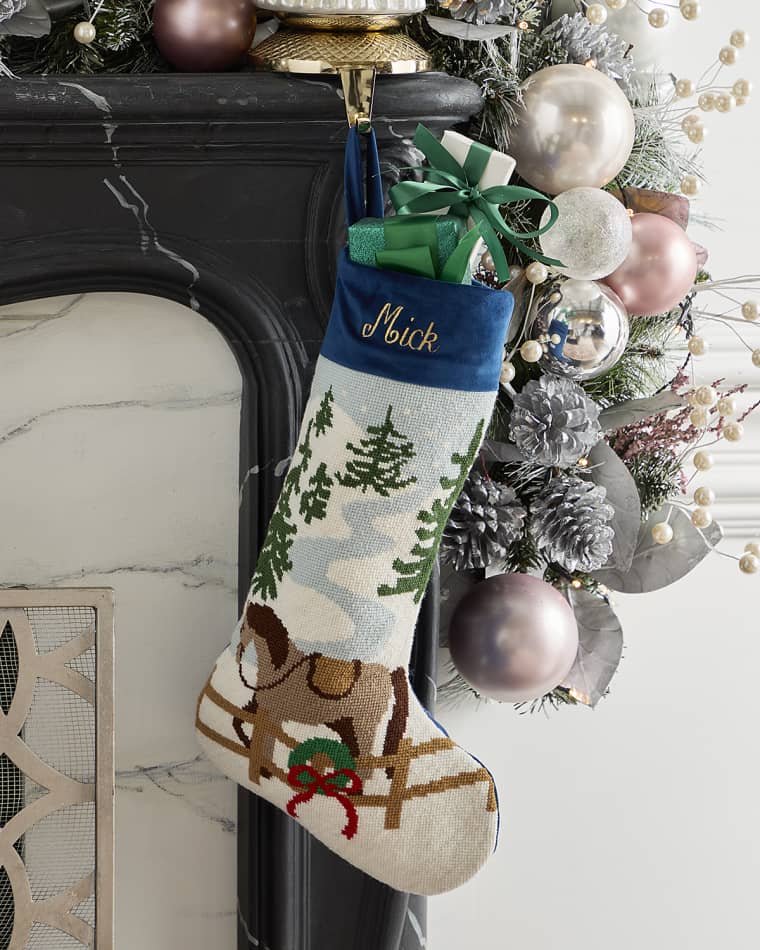 Bauble Stockings x Sainty Nelsen "The Calder Cowboy" Christmas Stocking, Personalized