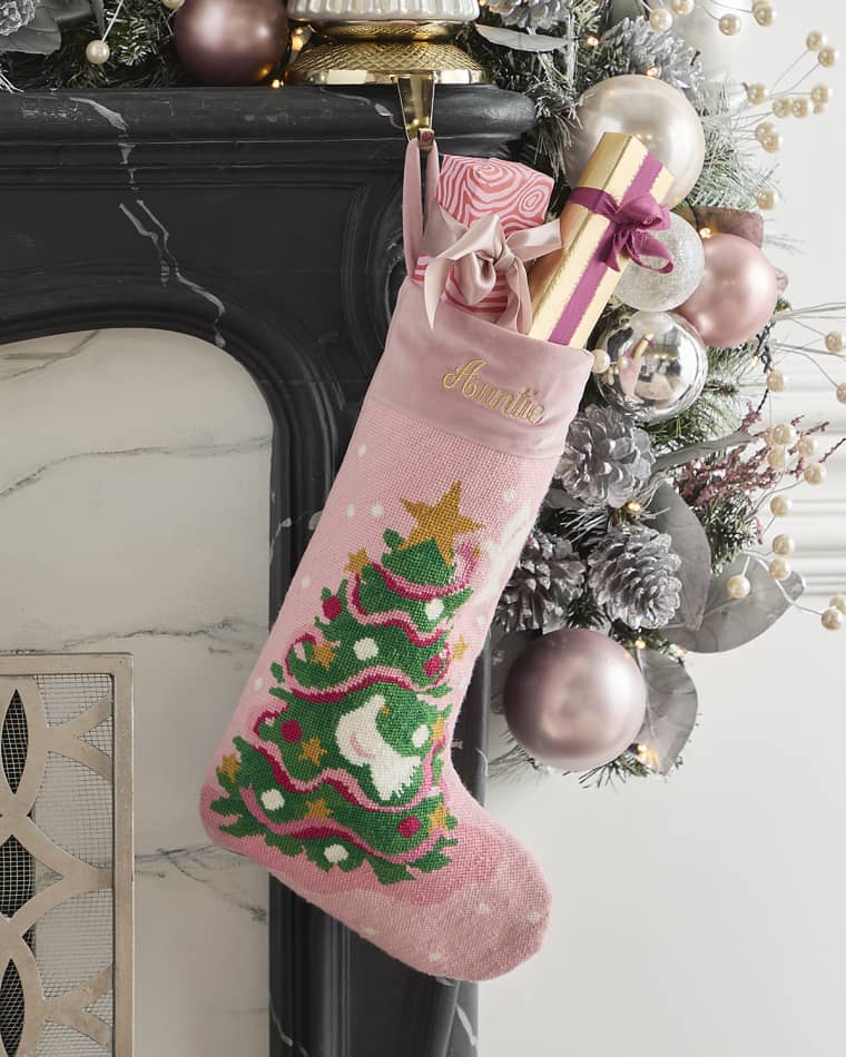 Bauble Stockings x Sainty Nelsen "Peace on Earth Stocking" Christmas Stocking, Personalized
