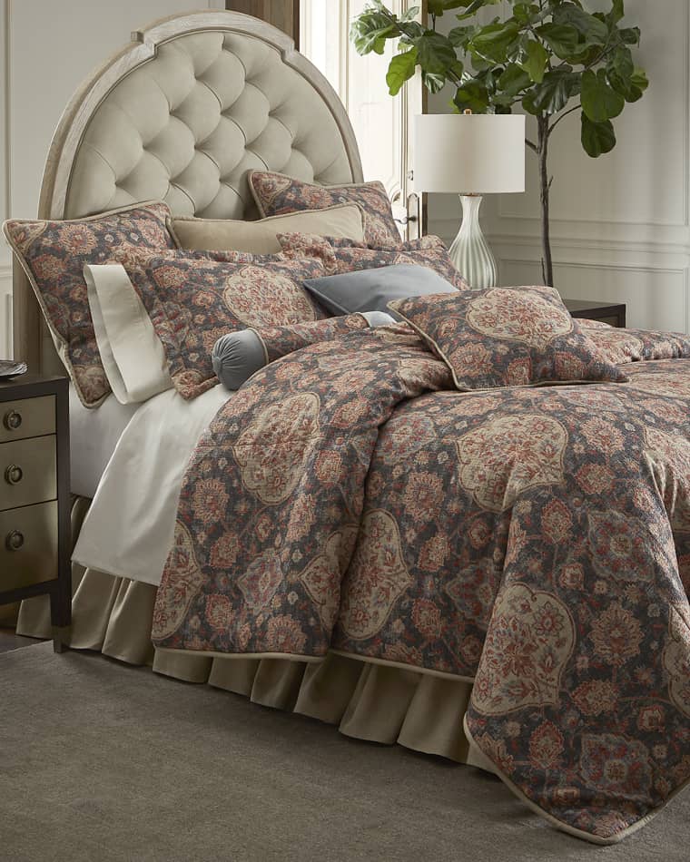 Sherry Kline Home Caspian 3-Piece Comforter Set , KING Caspian 3-Piece Comforter Set , QUEEN Treillage Velvet Pillow