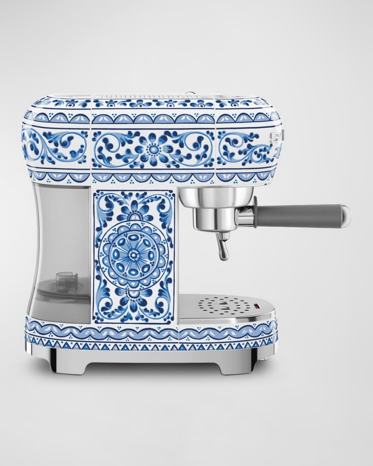 Smeg x Dolce&Gabbana Blu Mediterraneo Manual Espresso Machine