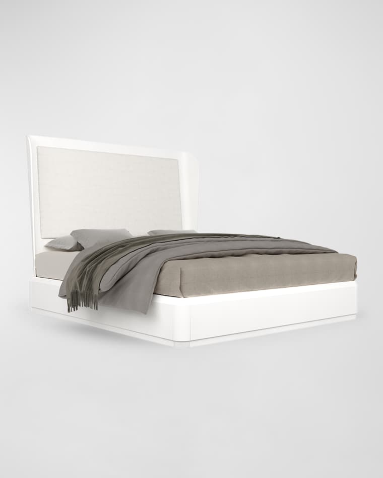 Casa Ispirata Continental Upholstered California King Platform Bed