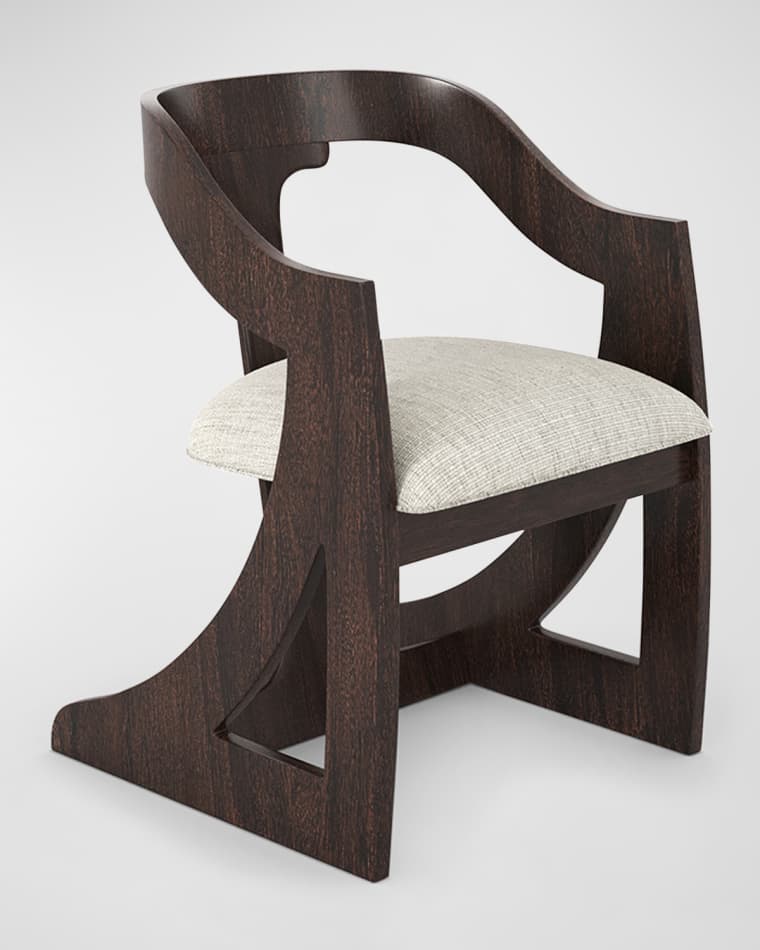 Casa Ispirata Cresent Barrel Dining Chair