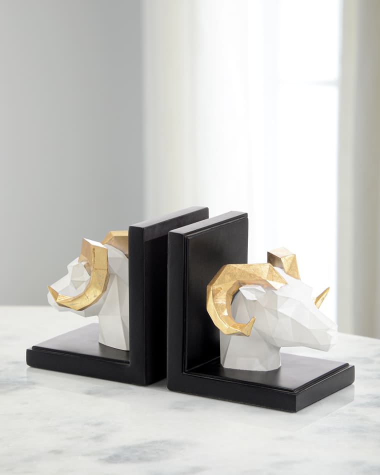 John-Richard Collection Aries Bookends, Set of Two