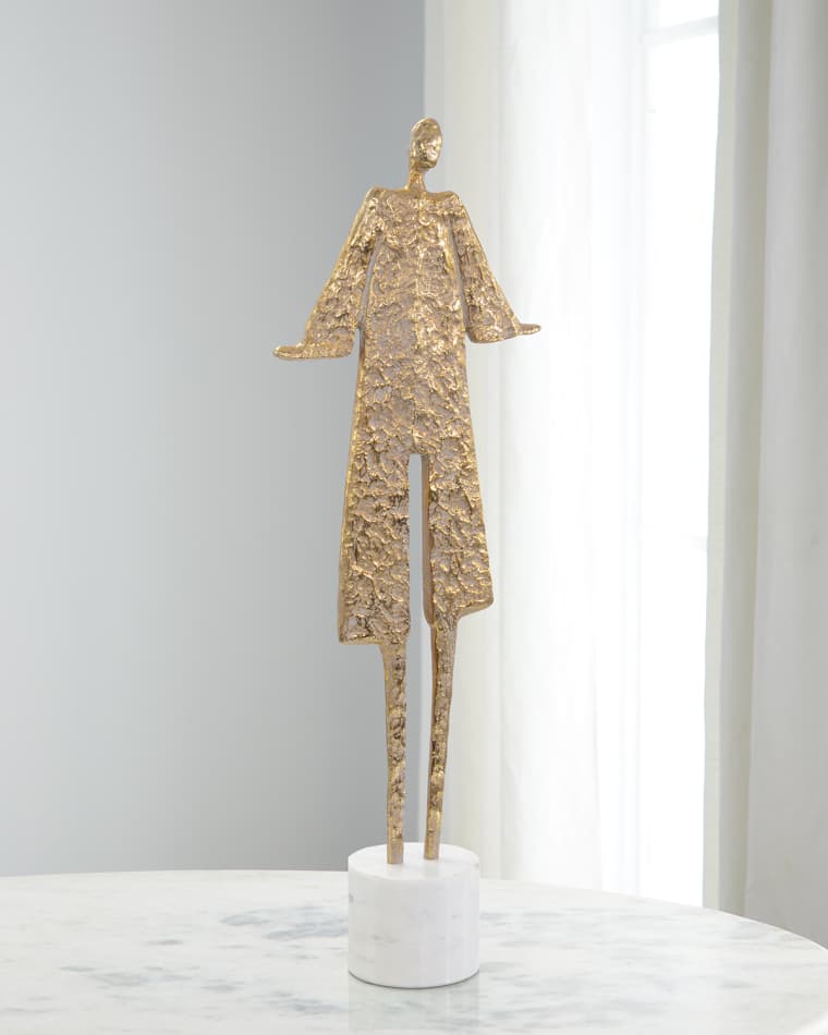 John-Richard Collection Posing Silhouette Sculpture on Marble