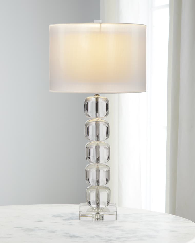 John-Richard Collection Rondo 30" Crystal Table Lamp