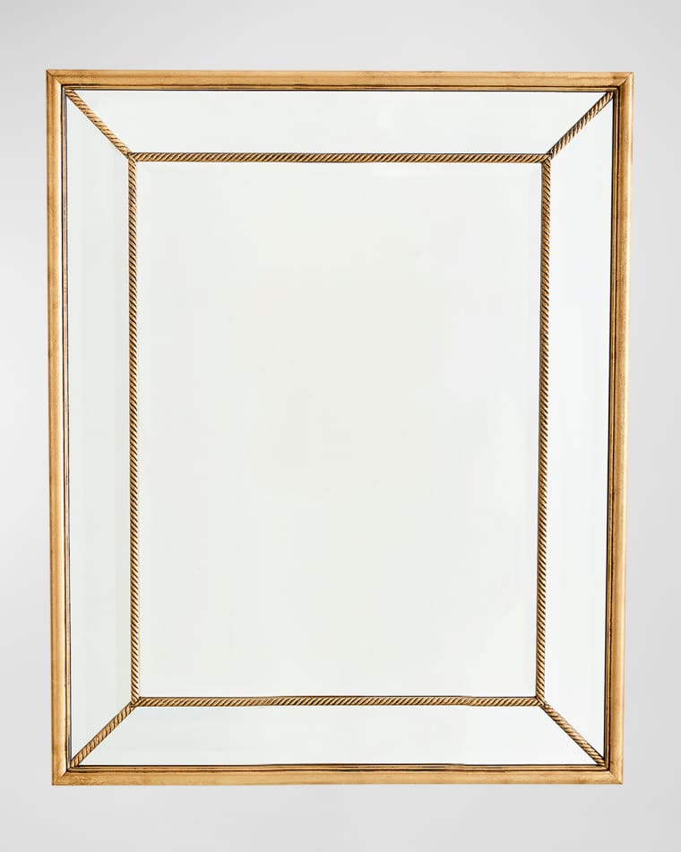 Global Views Gilded Rope Mirror, Gold