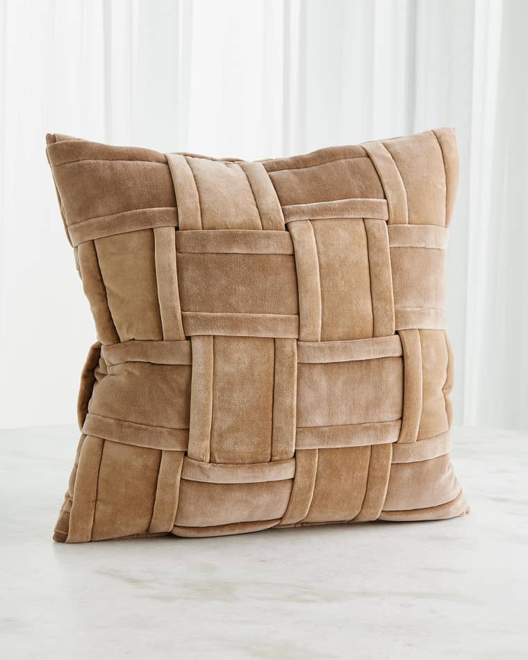 Global Views Woven Pillow, 20" Square