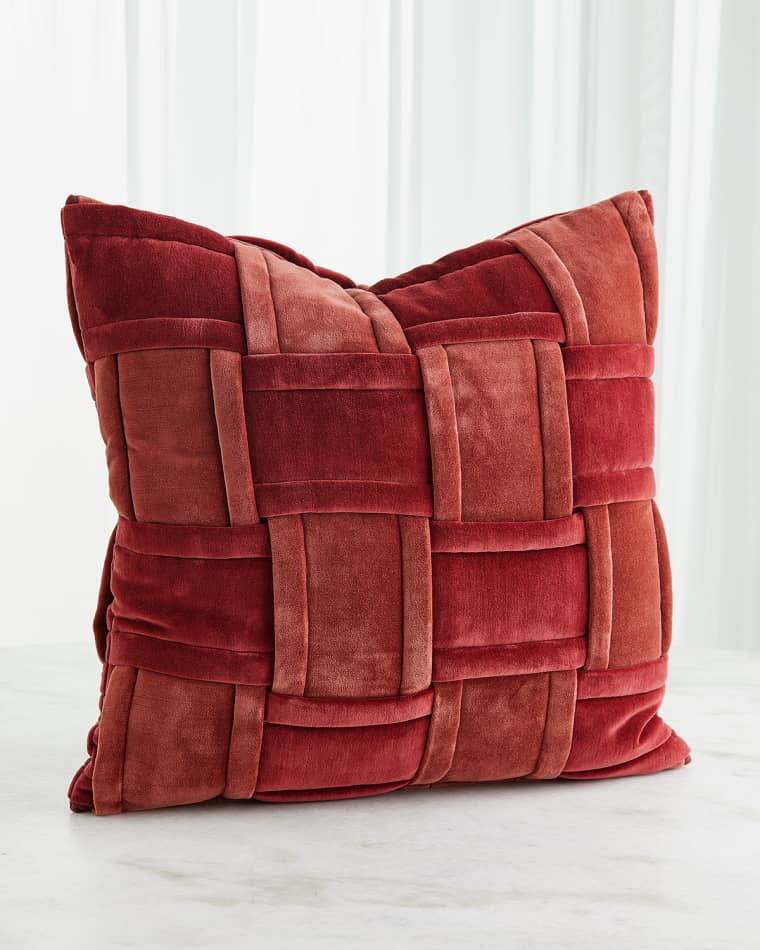 Global Views Woven Pillow, 20" Square