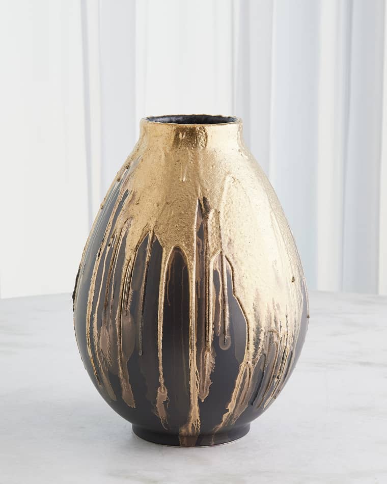 Global Views Cauldron Large Vase, 16"