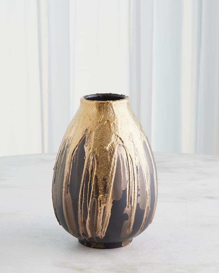 Global Views Cauldron Medium Vase, 12"