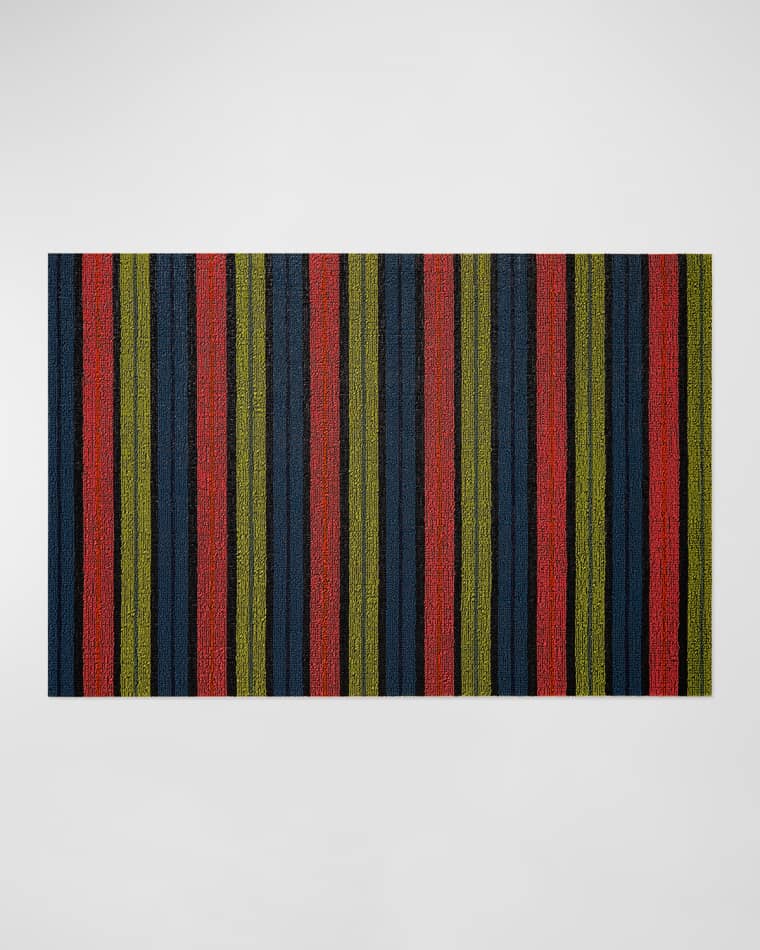 Chilewich Ribbon Stripe Indoor/Outdoor Shag Mat, 3' x 5'