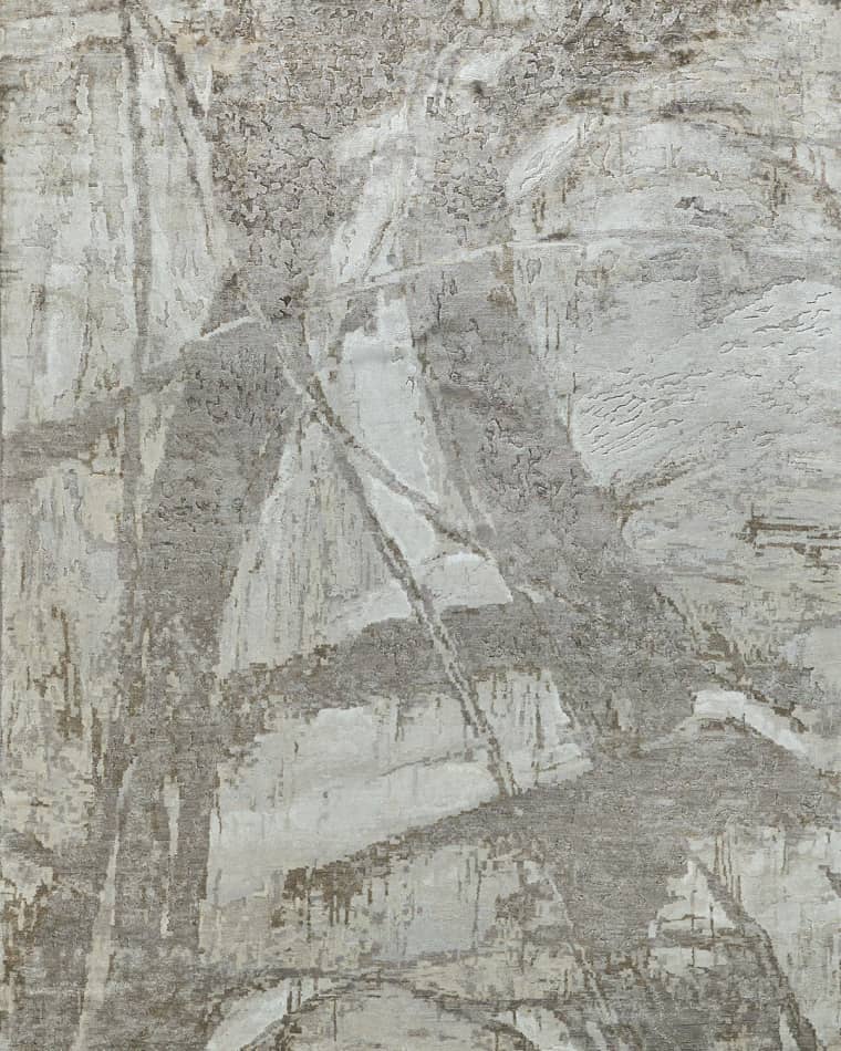 Exquisite Rugs Floor Art Hand-Knotted Beige Rug, 9' x 12'