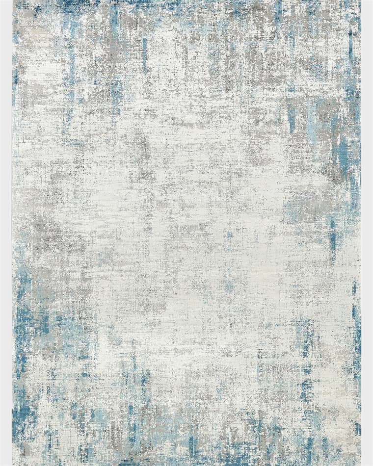 Exquisite Rugs Mercuri Power-Loomed Blue & Silver Rug, 8' x 10'