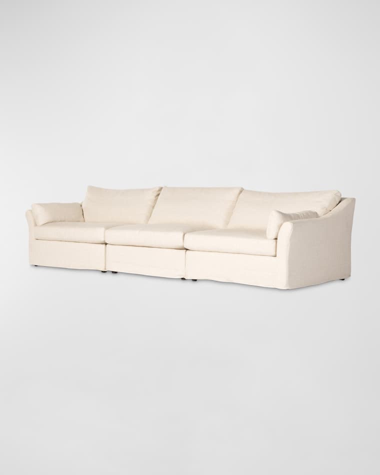 Four Hands Delray 3-Piece Sectional Sofa, 138"