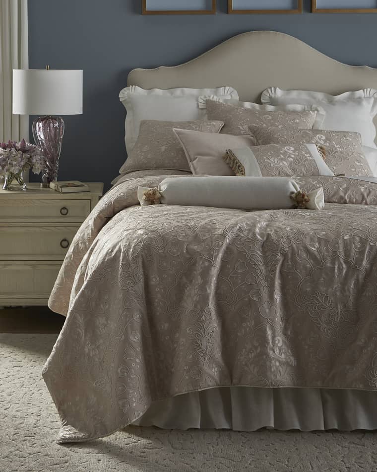 Creme de Lace Dust Ruffles - Luxury Bedding - Italian Bed Linens