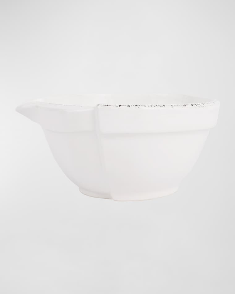 Vietri Lastra White Mixing Bowl, Small