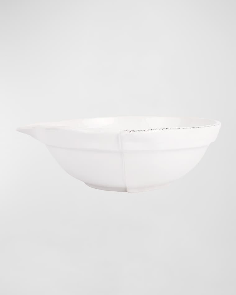 Vietri Lastra White Mixing Bowl, Large