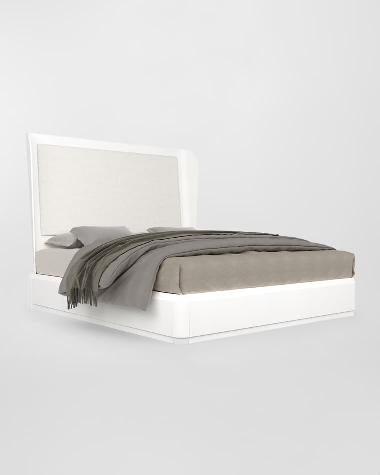 Casa Ispirata Continental Upholstered California King Platform Bed Continental Upholstered King Platform Bed