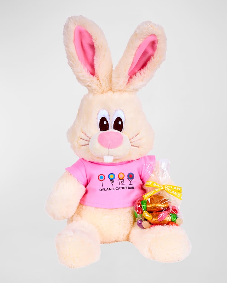 Dylan's Candy Bar Vanilla the Bunny Stuffed Animal with Candy