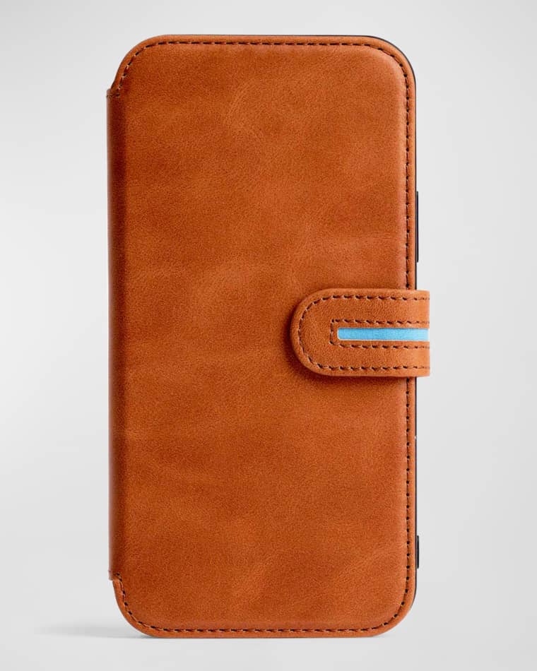 Bluebonnet iPhone 15 Pro Leather Wallet Case