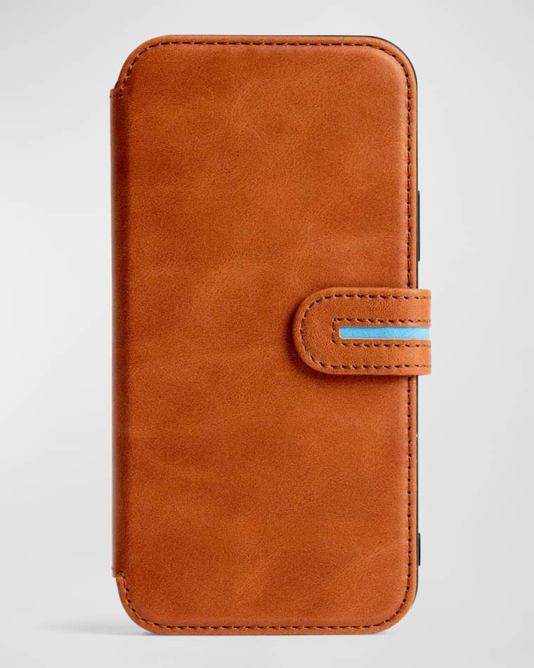 Bluebonnet iPhone 15 Pro Max Leather Wallet Case