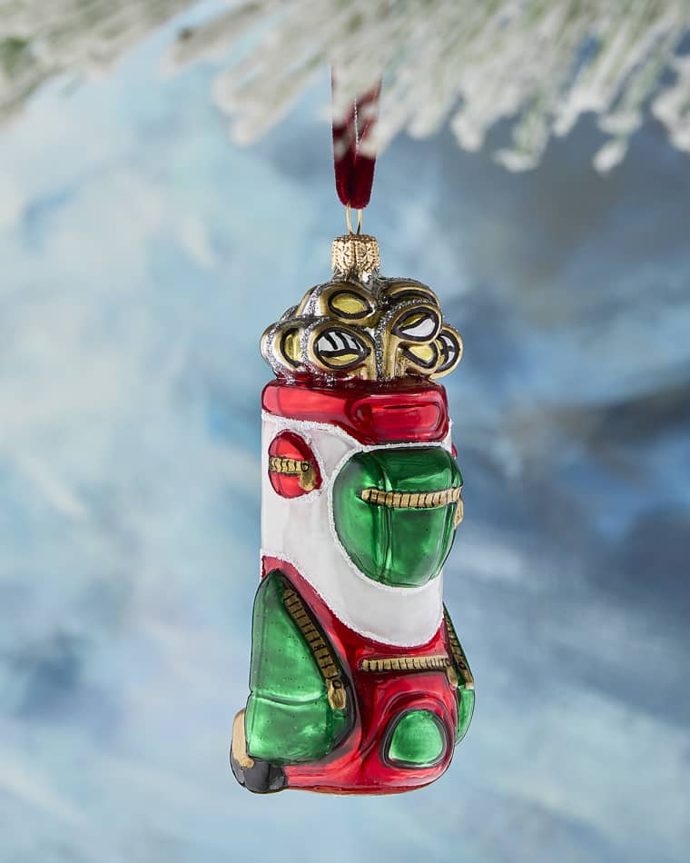 Neiman Marcus Golf Bag Christmas Ornament