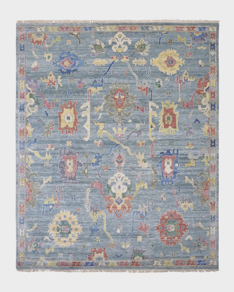 Haven & Loom Fanning Hand Knotted Rug, 9' x 12' Fanning Hand Knotted Rug, 8' x 10' Fanning Hand Knotted Rug, 6' x 9'