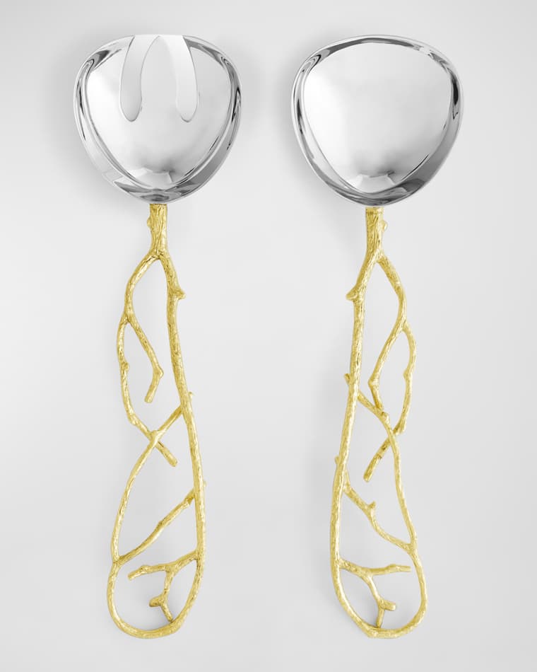 Michael Aram Butterfly Ginkgo White & Gold Serving Set