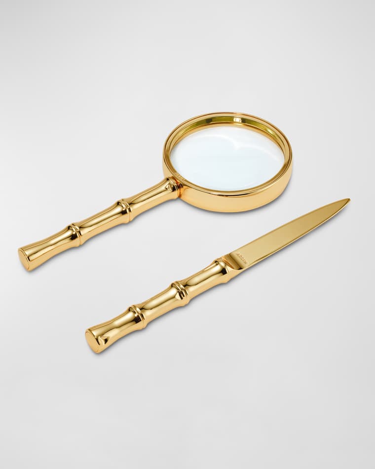 AERIN Ava Bamboo Magnifying Glass and Letter Opener