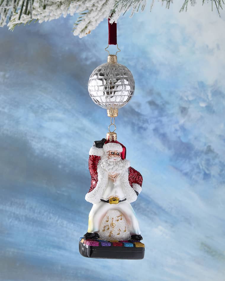 Christopher Radko Dancing Disco Claus Christmas Ornament
