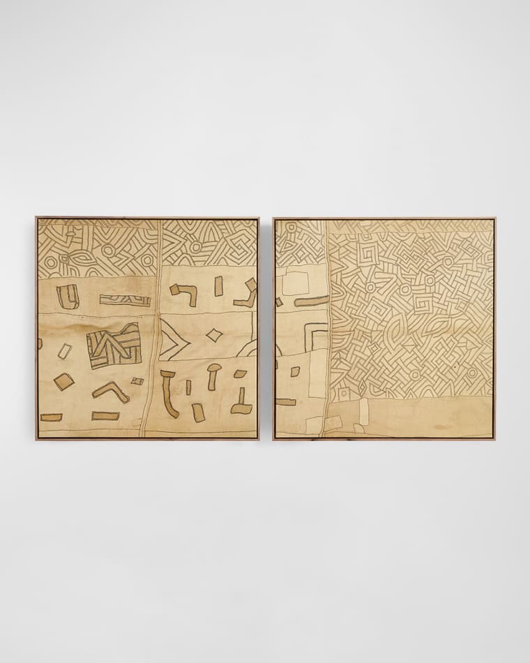 Four Hands Art Studio "Kuba" Diptych by FH Art Studio