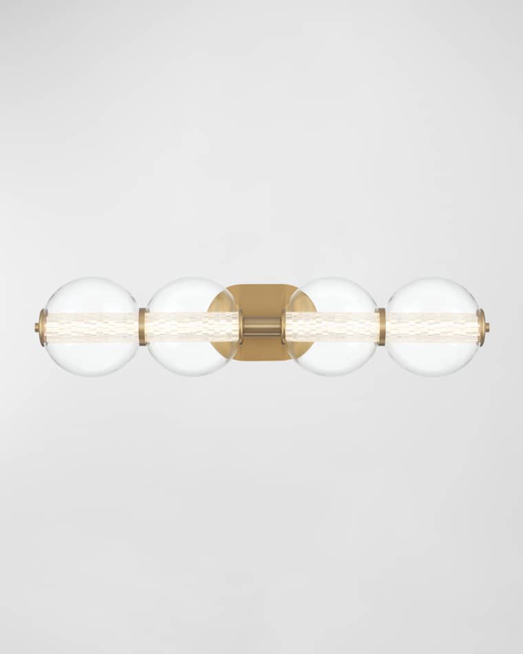 Eurofase Atomo 4-Light LED Vanity in Chrome
