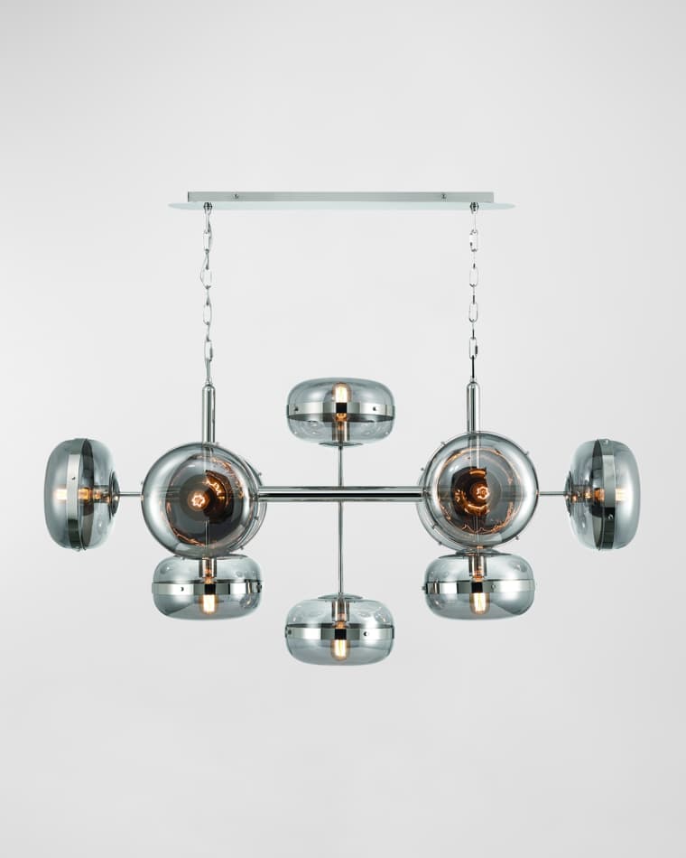 Eurofase Nottingham 10-Light Nickel Chandelier