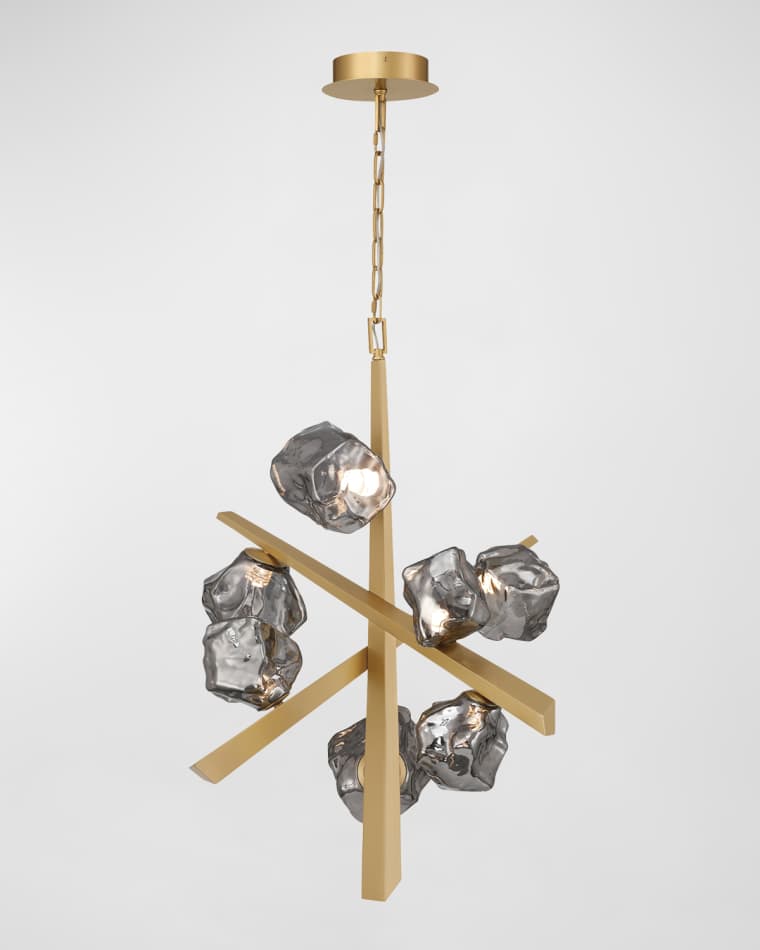 Eurofase Thorah 7-Light LED Golden Chandelier
