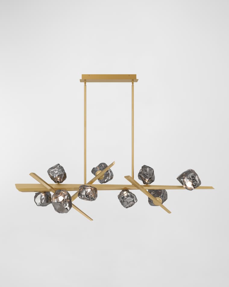 Eurofase Thorah 9-Light LED Golden Chandelier