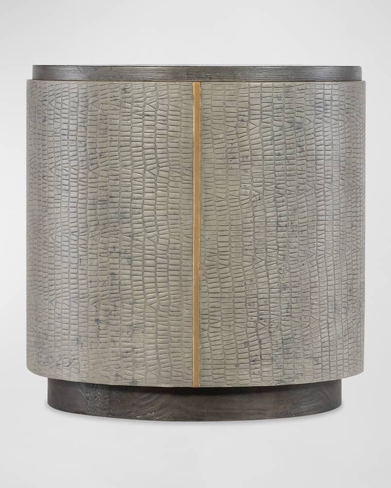 Hooker Furniture Dylian Leather End Table