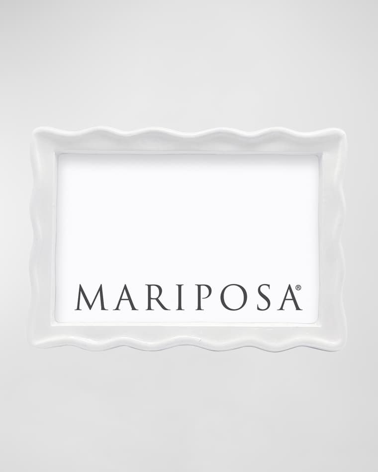 Mariposa Wavy Enamel Frame, 4" x 6"