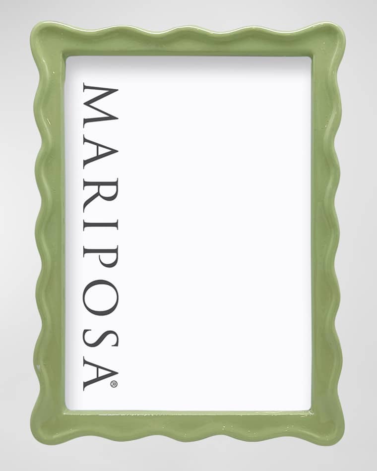 Mariposa Wavy Enamel Frame, 5" x 7"