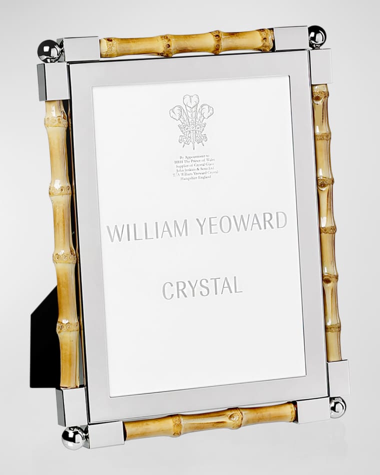 William Yeoward Crystal Classic Bamboo Frame, 5" x 7"