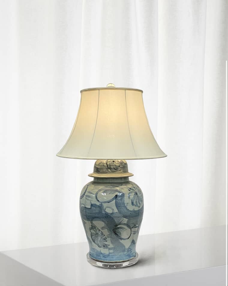 Winward Home Chinoiserie Ceramic Lamp, 25"