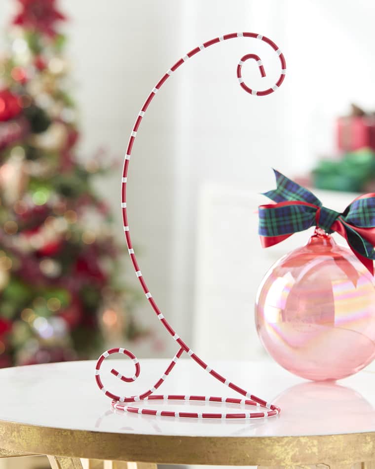 Coton Colors Large Ornament Stand, Red and White Stripe