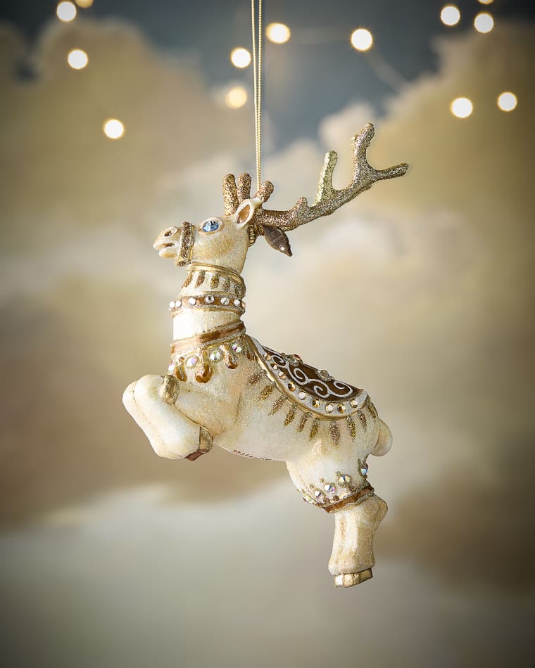 Jay Strongwater Blitzen Glass Christmas Ornament