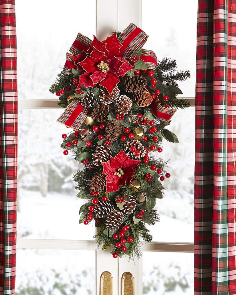 Neiman Marcus 30" Classic Christmas Door Spray