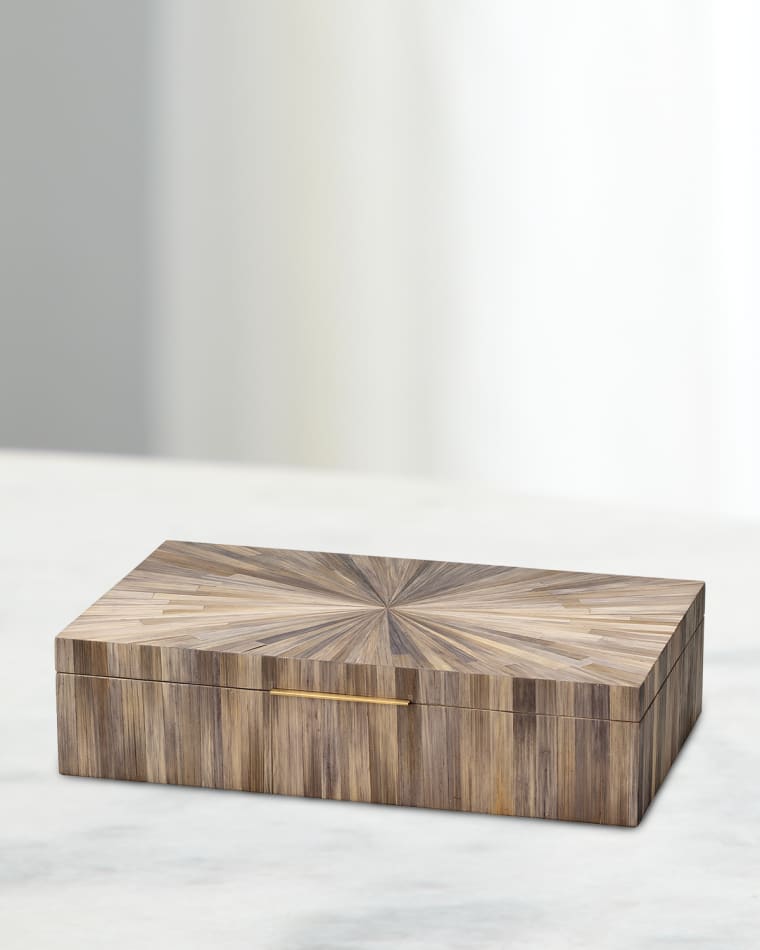 Jamie Young Palm Marquetry Box